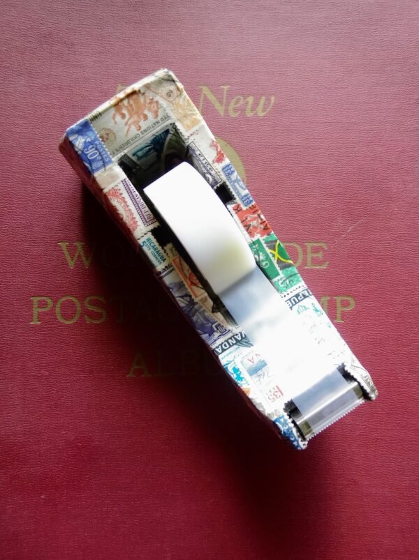 Philatelic Tape Dispenser with a Roll of Tape Included