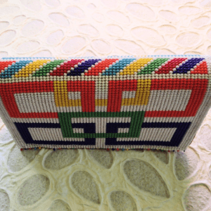 Zulu Multi Colored Beaded Clutch, Man Made Materials