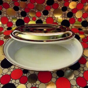 Floral Pattern on Plates and a Designer Bowl