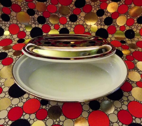 Floral Pattern on Plates and a Designer Bowl